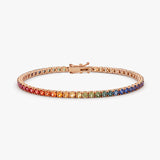 BRACELET RIVIERE RAINBOW 5 CT