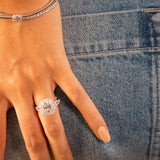 BAGUE SOLITAIRE ASSCHER OR BLANC