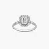 BAGUE PROMISE OR BLANC