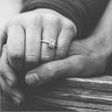 BAGUE PROMISE OR BLANC