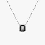 COLLIER ART DECO ONYX ET DIAMANT