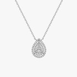 COLLIER ONDINE POIRE DIAMANTS