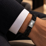 BRACELET CORNE DE BUFFLE ACIER