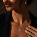 COLLIER ONDINE POIRE DIAMANTS