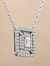 COLLIER PROMISE OR BLANC