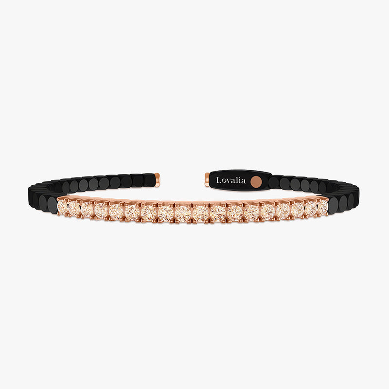 BRACELET EBEN BARETTE DIAMANTS BROWN