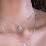 COLLIER ONDINE POIRE DIAMANTS
