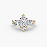 Three-Stone with Pavé Band 2