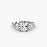 Three-Stone with Pavé Band 2