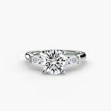 Three-Stone Ring (Baguette Side Stones)