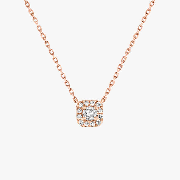 COLLIER RADIANT OR ROSE