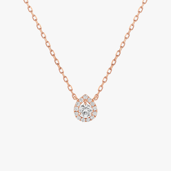 COLLIER SMALL DROP OR ROSE