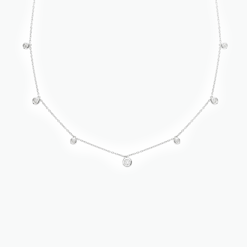 COLLIER PAMPILLE  7 DIAMANTS