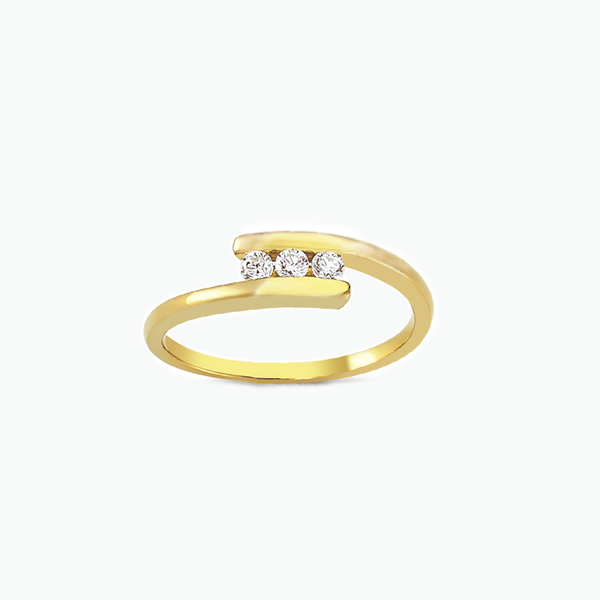 BAGUE TRIO OR JAUNE