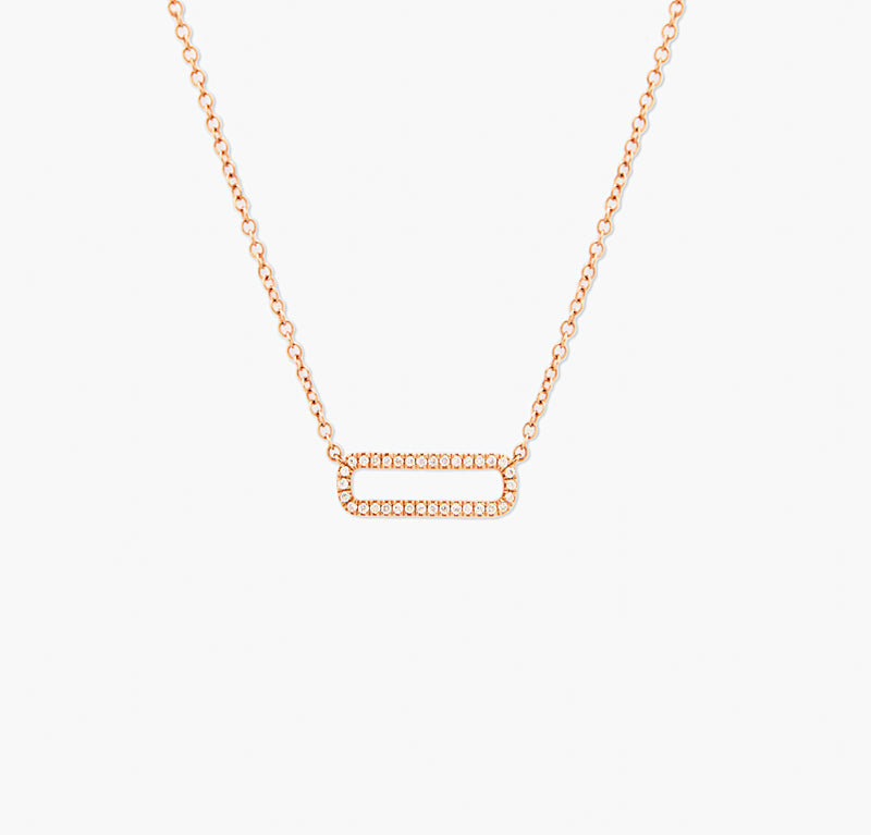 COLLIER MINI RECTANGLE OR ROSE